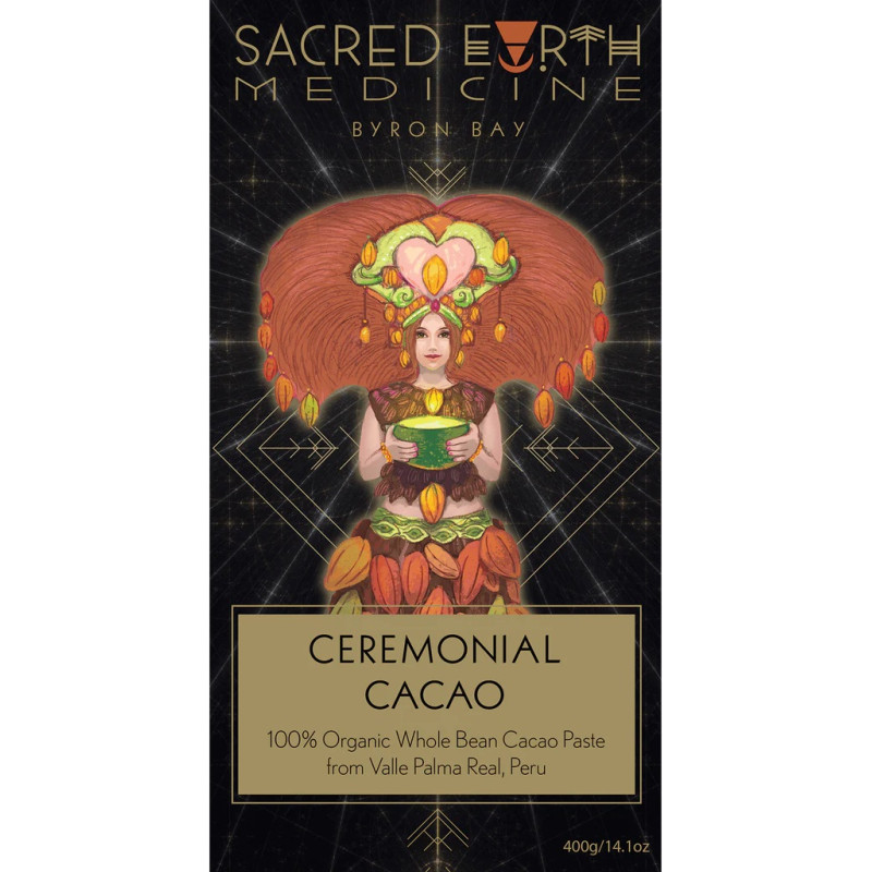 Ceremonial Cacao Block 400g by SACRED EARTH MEDICINE