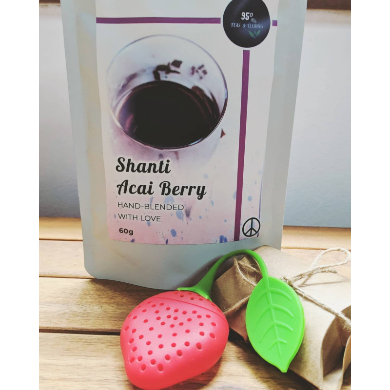 Shanti Acai Berry Tisane with Reusable Infuser 60g by 95 DEGREES