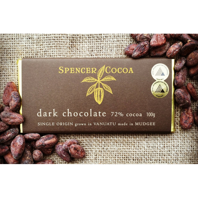 Dark Chocolate 72% Cocoa 100g by SPENCER COCOA