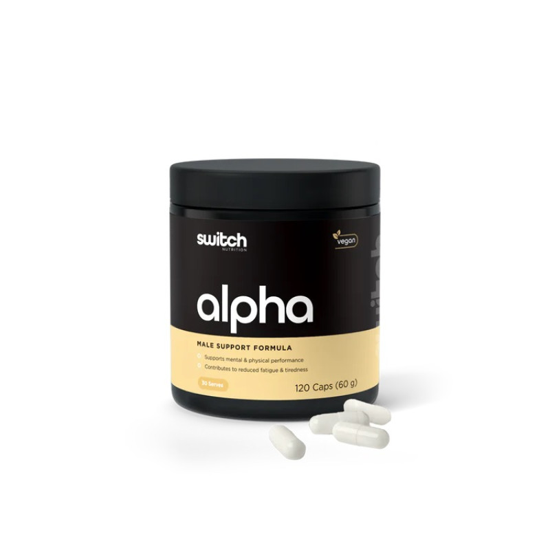 Alpha Male Support Formula Capsules (120) by SWITCH NUTRITION