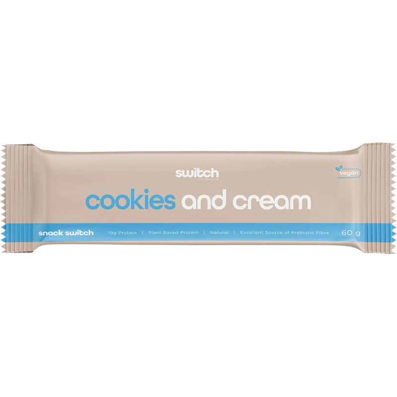 Cookies & Cream Protein Bar 60g by SWITCH NUTRITION