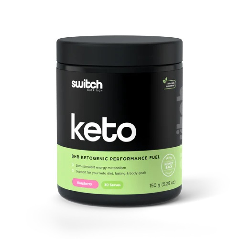 Keto BHB Ketogenic Performance Fuel Raspberry 150g by SWITCH NUTRITION