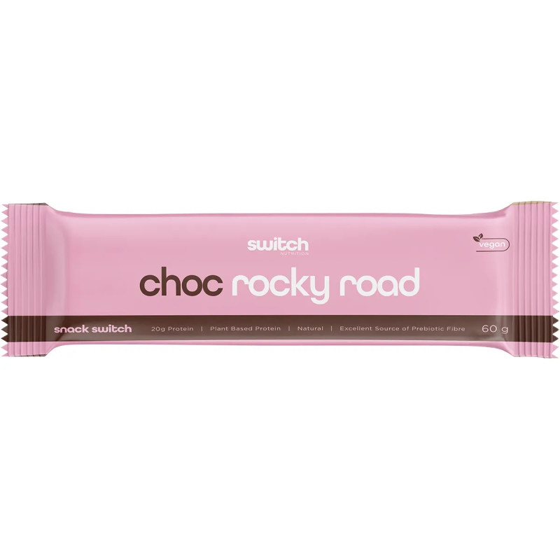Choc Rocky Road Protein Bar 60g by SWITCH NUTRITION