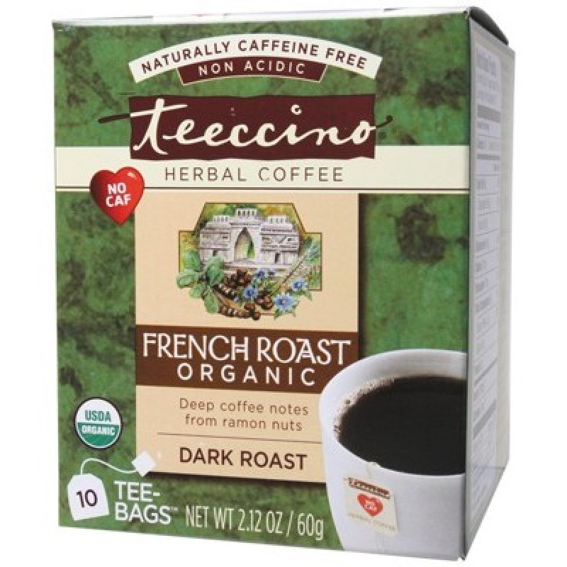 French Roast Herbal Coffee Tea Bags (10) by TEECCINO