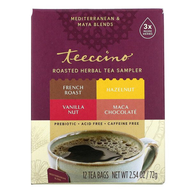 Roasted Herbal Tea Sampler Tea Bags (12) by TEECCINO
