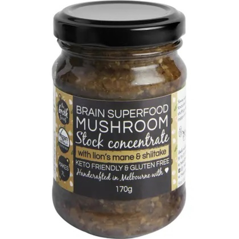 Brain Superfood Mushroom Stock Concentrate 170g by THE BROTH SISTERS