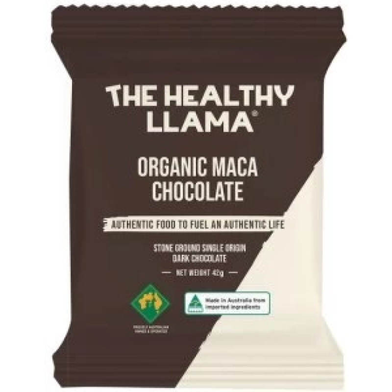 Organic Maca Chocolate 42g by THE HEALTHY LLAMA