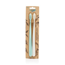 Biodegradable Toothbrush Mint & Ivory (2 Pack) by THE NATURAL FAMILY CO