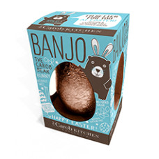 Banjo Bunny Carob Easter Egg 100g by THE CAROB KITCHEN