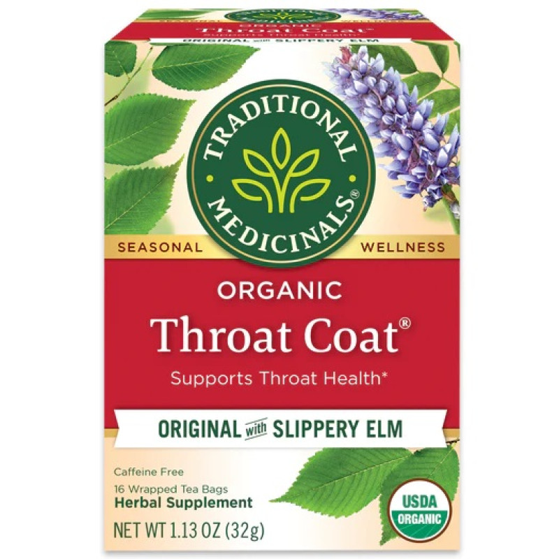 Throat Coat Tea Bags (16) by TRADITIONAL MEDICINALS