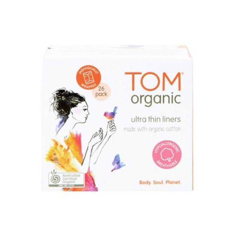 Panty Liners Ultra Thin (26) by TOM ORGANIC