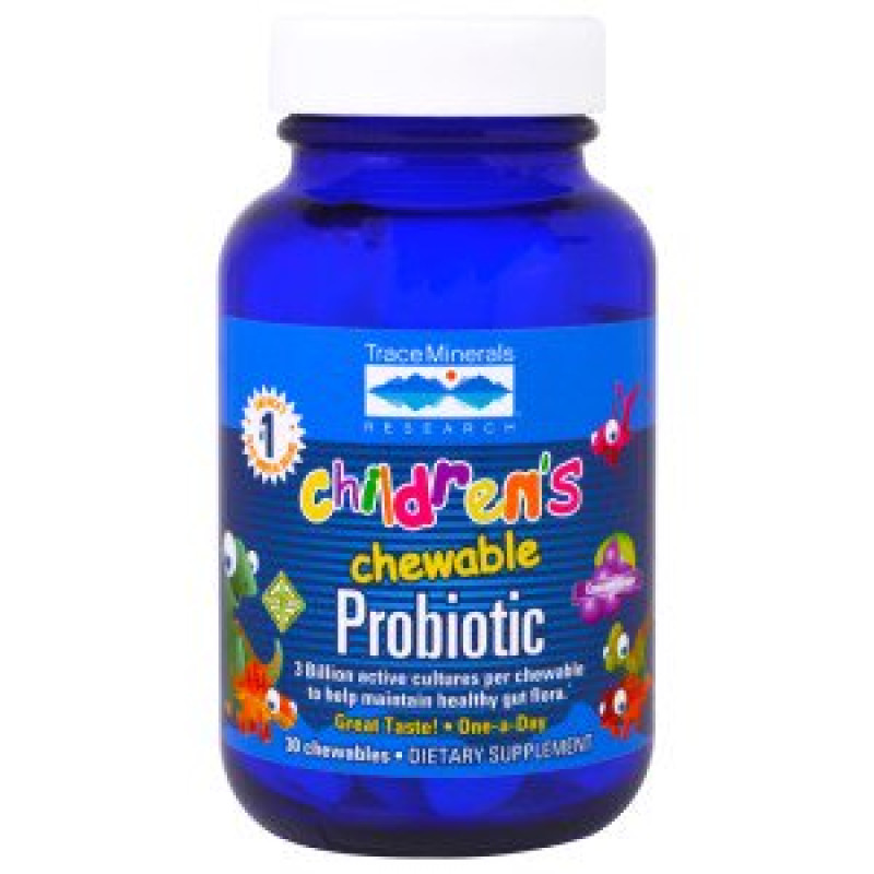 Children's Chewable Probiotic Tablets - Concord Grape (30) by TRACE MINERALS