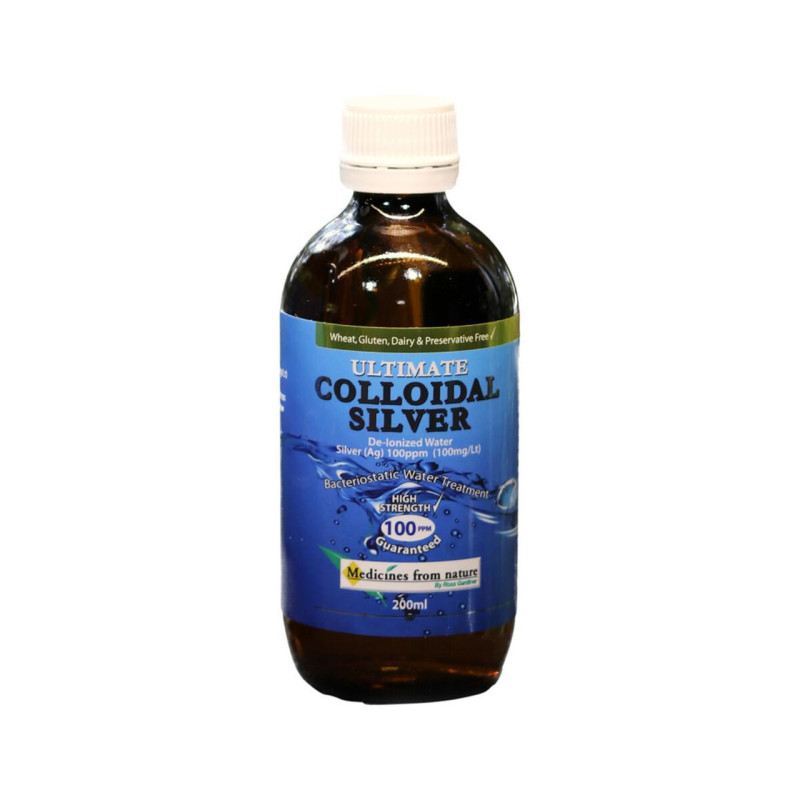 Colloidal Silver 100ppm 200ml by ULTIMATE COLLOIDAL SILVER