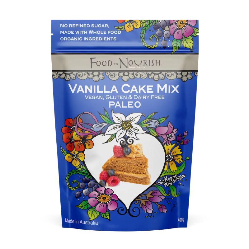 Vanilla Cake Mix 400g by FOOD TO NOURISH