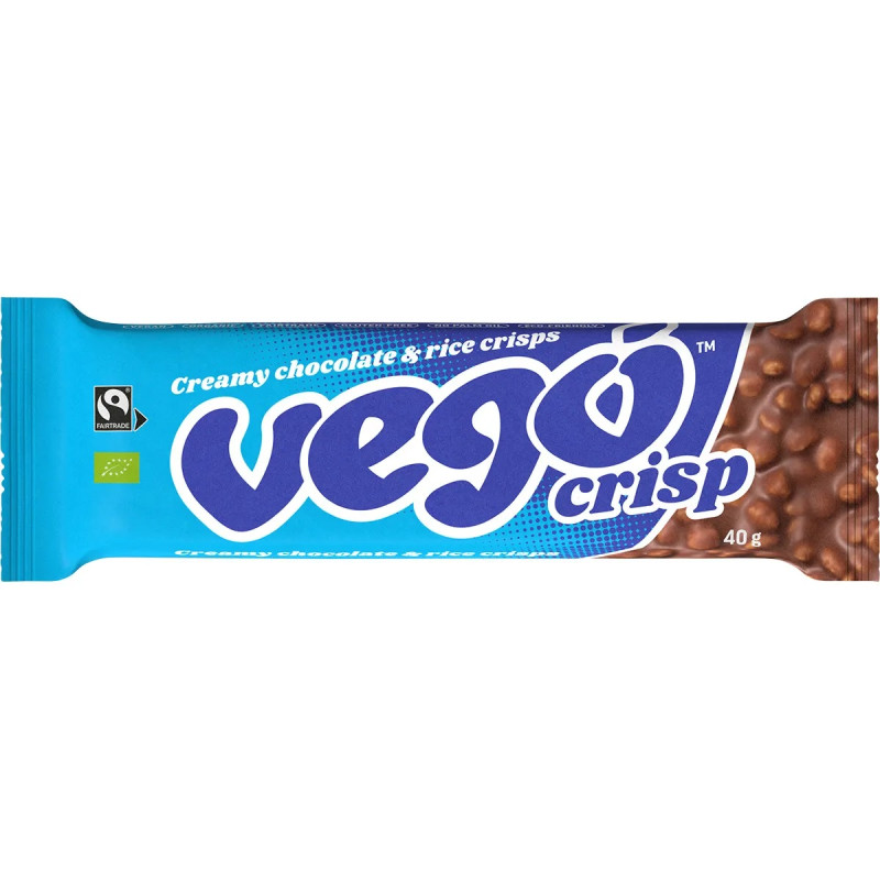 Rice Crisp Chocolate Bar 40g by VEGO