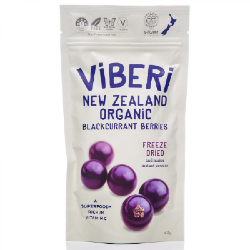 Freeze Dried Blackcurrants 40g by VIBERI