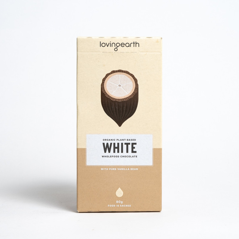 White Chocolate 80g by LOVING EARTH