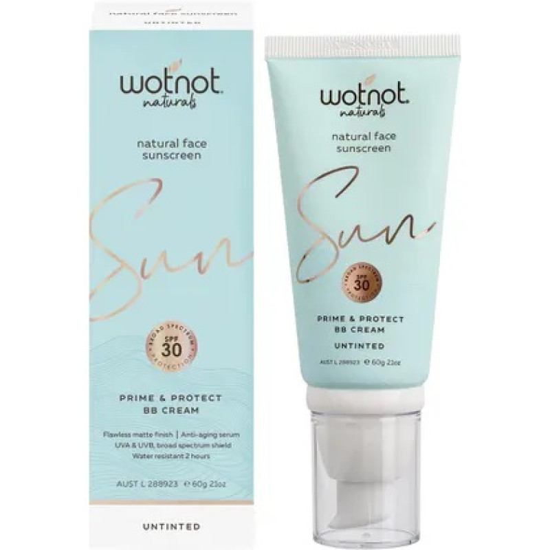 Prime & Protect Untinted BB Cream SPF30 60g by WOTNOT
