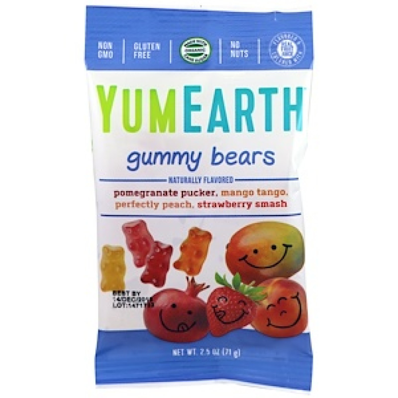 Organic Gummy Bears 71g by YUM EARTH