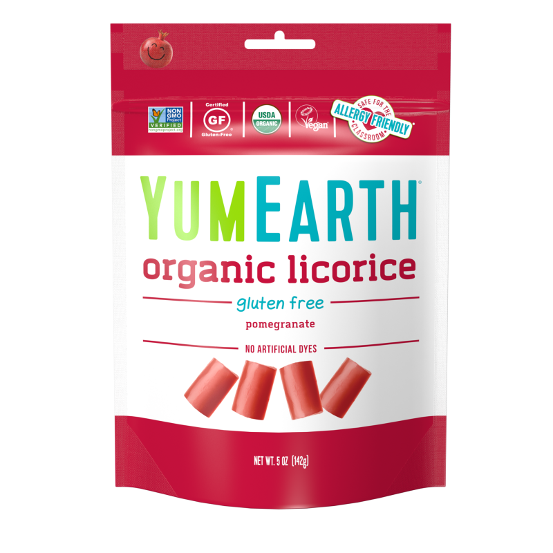 Organic Gluten Free Licorice Pomegranate 142g by YUM EARTH