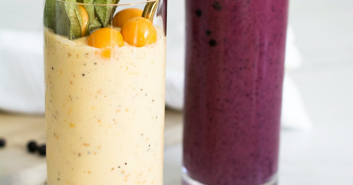 Collagen powder blended into creamy drinks