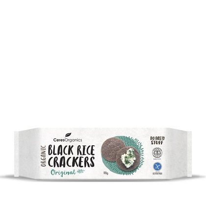 Black Rice Crackers with Riceberry 115g