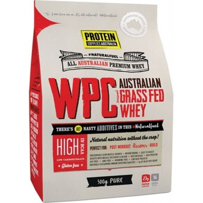 Australian Grass Fed Whey WPC 500g by PROTEIN SUPPLIES AUST.