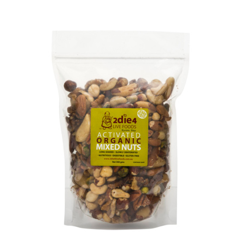 Activated Organic Mixed Nuts 600g by 2DIE4