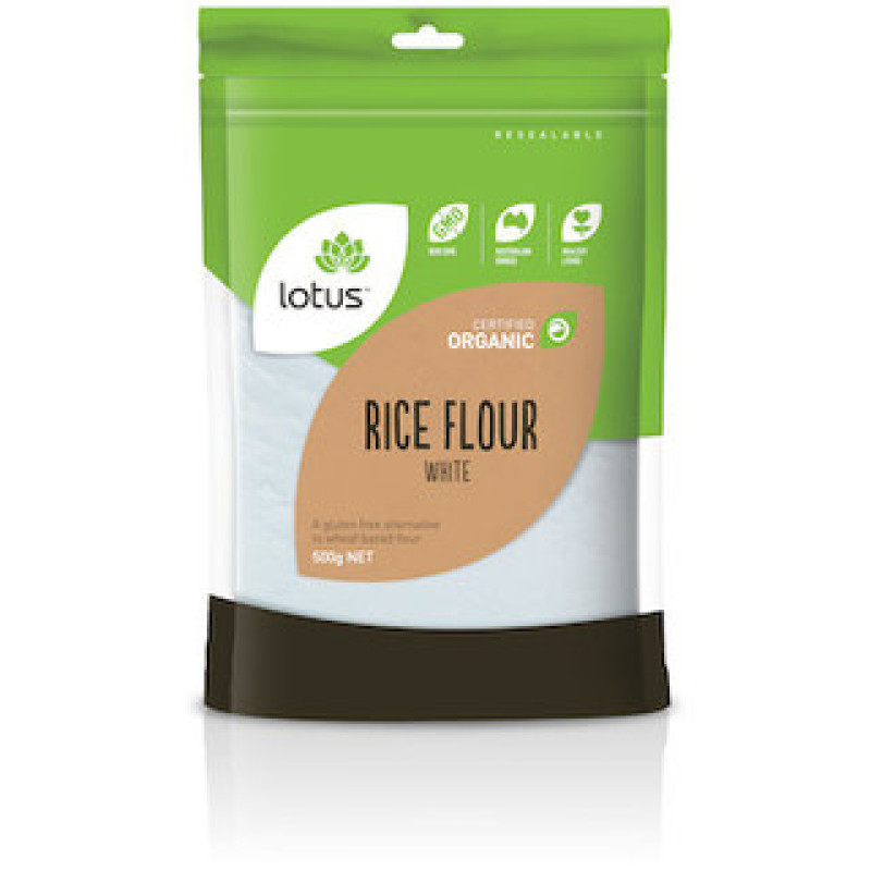 Organic White Rice Flour 500g by LOTUS