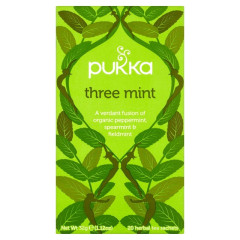 Three Mint Tea Bags (20) by PUKKA