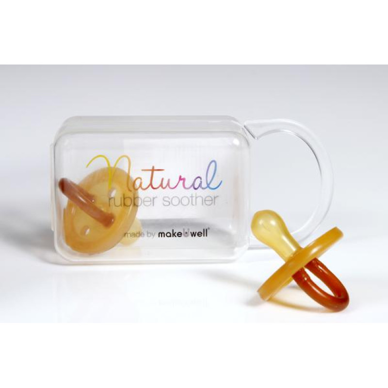 Small Round Soother (0-3mths) by NATURAL RUBBER SOOTHERS