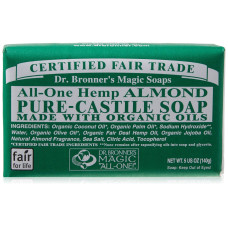 Castile Bar Soap Almond 140g by DR BRONNER'S