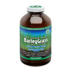 100% Australian Organic Barley Grass Powder 200g by GREEN NUTRITIONALS