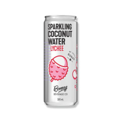 Sparkling Coconut Water Lychee 320ml by BONSOY