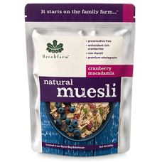 Natural Macadamia Cranberry Muesli 500g by BROOKFARM