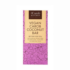 Vegan Carob Bar Coconut 80g by THE CAROB KITCHEN