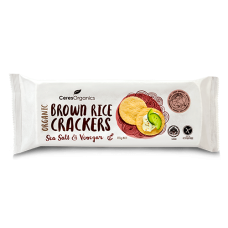 Brown Rice Crackers Sea Salt & Vinegar 115g by CERES ORGANICS