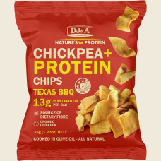 Chickpea + Protein Chips - Texas BBQ 35g by DJ&A