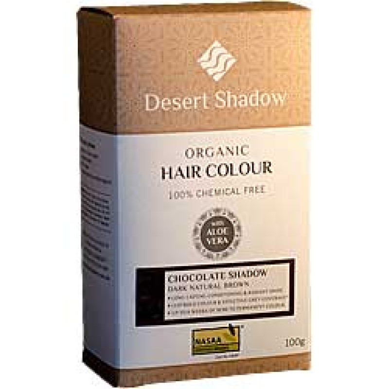 Chocolate Shadow Organic Hair Colour 100g by DESERT SHADOW