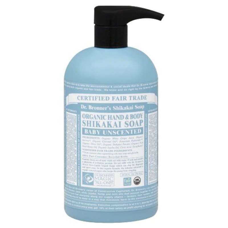 Hand & Body Soap Unscented 355ml by DR BRONNER'S