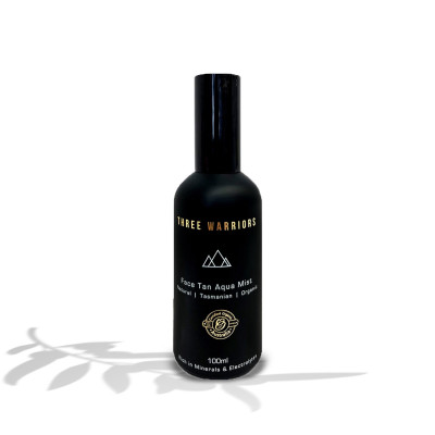 Organic Face Tan Aqua Mist 100ml by THREE WARRIORS