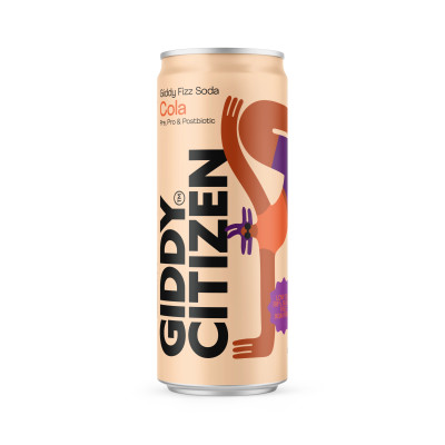 Giddy Fizz Soda Cola 330ml by GIDDY CITIZEN