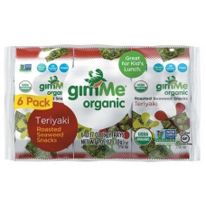 Teriyaki Roasted Seaweed Snacks (6x5g) by GIMME