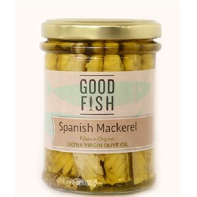 Spanish Mackerel Olive Oil Jar 195g by GOOD FISH