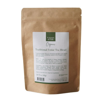 Traditional Essiac Tea Blend Tea Bags (20) by GRASSES OF LIFE
