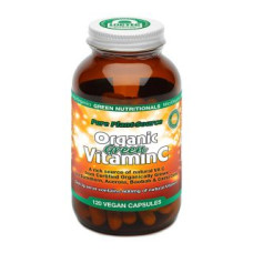 Organic Green Vitamin C Capsules (120) by GREEN NUTRITIONALS