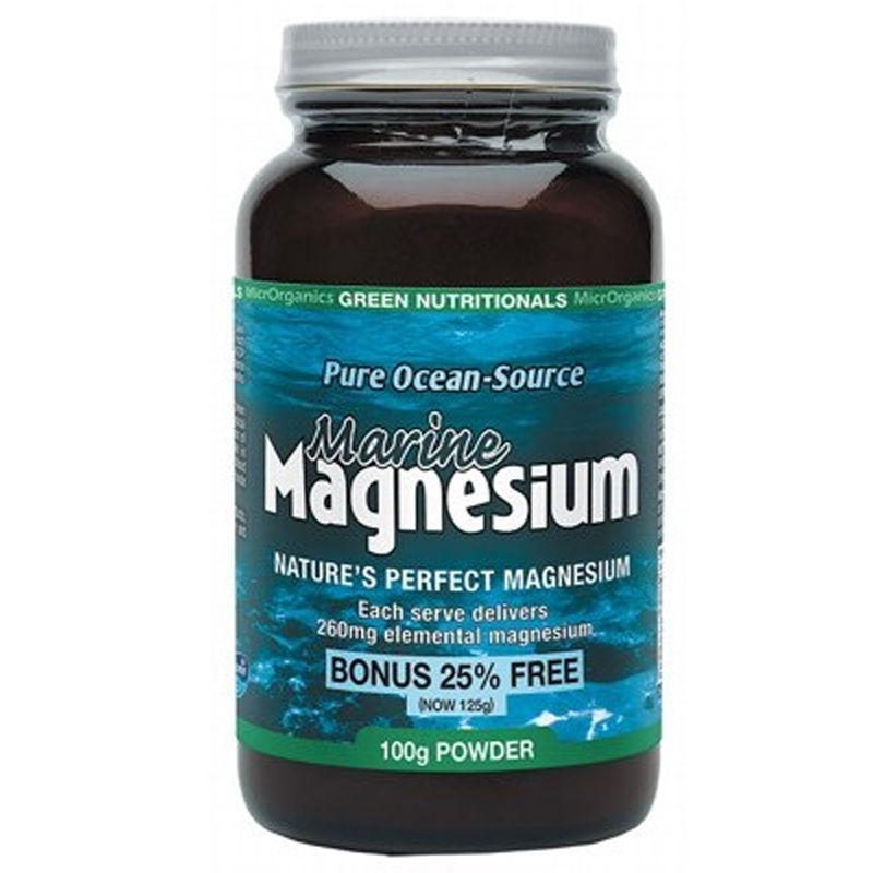 Marine Magnesium Powder 100g by GREEN NUTRITIONALS
