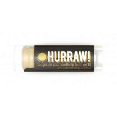 Tangerine Chamomile Lip Balm SPF15 by HURRAW!