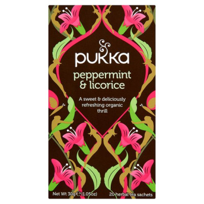 Peppermint & Licorice Tea Bags (20) by PUKKA