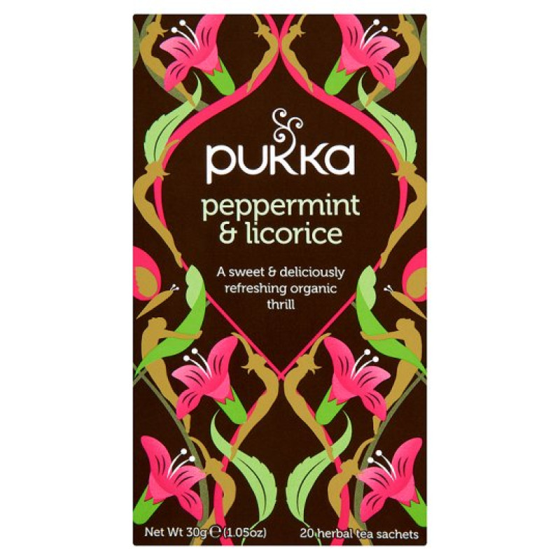Peppermint & Licorice Tea Bags (20) by PUKKA